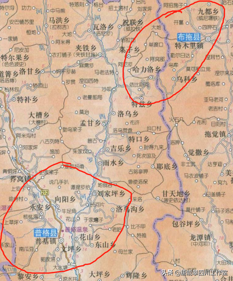 凉山普格县34乡镇、布拖县30乡镇人口、土地、工业…基本统计-会东网