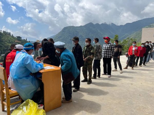 会东县老君滩乡第二轮全员核酸检测任务艰巨插图1