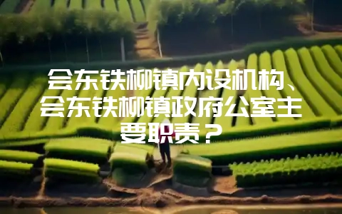 会东铁柳镇内设机构、会东铁柳镇政府公室主要职责？-会东网