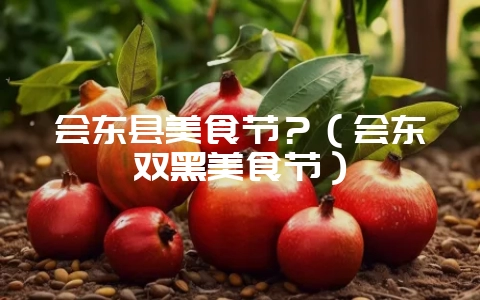 会东县美食节？（会东双黑美食节）-会东网
