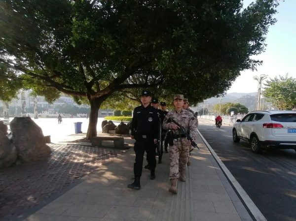 会东县公安局特巡警大队联合武警中队加强“彝族年”治安防控插图