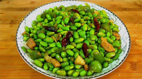 豆角炒肉拌面的做法?木瓜肉片炒毛豆的做法？插图7