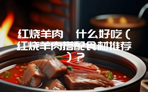 红烧羊肉炖什么好吃（红烧羊肉搭配食材推荐）？-会东网