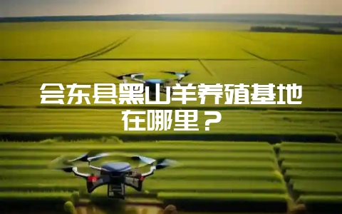 会东县黑山羊养殖基地在哪里?-会东网