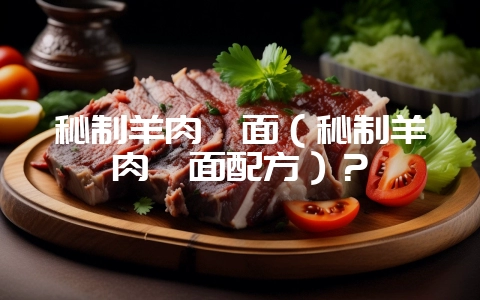 秘制羊肉烩面（秘制羊肉烩面配方）？-会东网