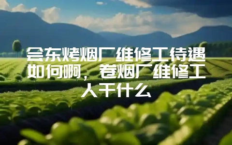 会东烤烟厂维修工待遇如何啊，卷烟厂维修工人干什么-会东网