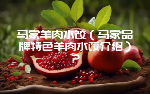 马家羊肉水饺（马家品牌特色羊肉水饺介绍）？-会东网