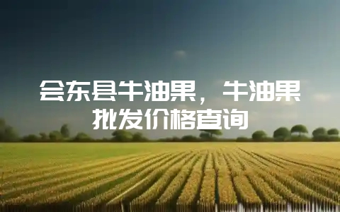 会东县牛油果，牛油果批发价格查询-会东网