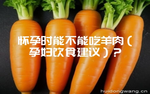 怀孕时能不能吃羊肉（孕妇饮食建议）？-会东网