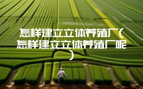 怎样建立立体养殖厂(怎样建立立体养殖厂呢)-会东网