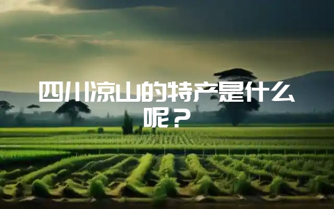 四川凉山的特产是什么呢？-会东网