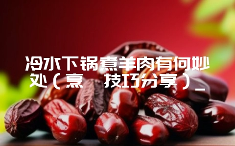 冷水下锅煮羊肉有何妙处（烹饪技巧分享）_-会东网