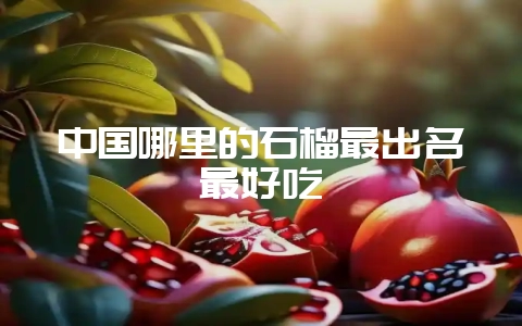 中国哪里的石榴最出名最好吃-会东网