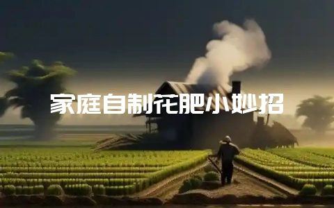 家庭自制花肥小妙招-会东网