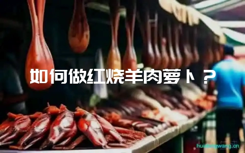 如何做红烧羊肉萝卜?-会东网