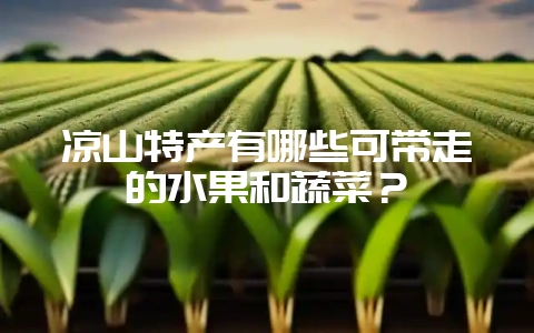 凉山特产有哪些可带走的水果和蔬菜？-会东网
