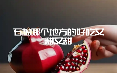 石榴哪个地方的好吃又甜又甜-会东网