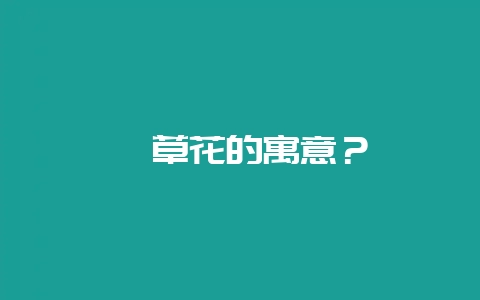 萱草花的寓意？-会东网