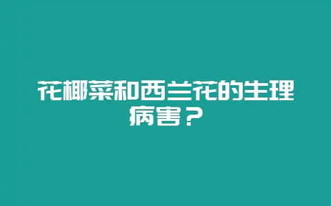 花椰菜和西兰花的生理病害?插图 花椰菜和西兰花的生理病害?插图