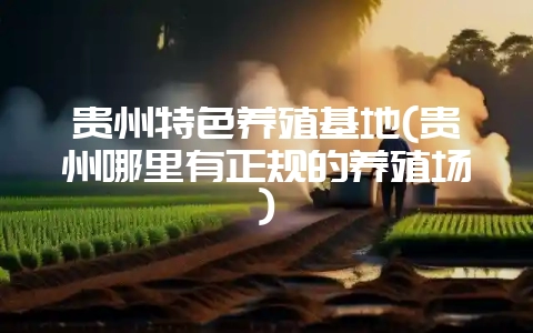 贵州特色养殖基地(贵州哪里有正规的养殖场)-会东网