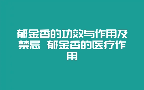 郁金香的功效与作用及禁忌 郁金香的医疗作用-会东网
