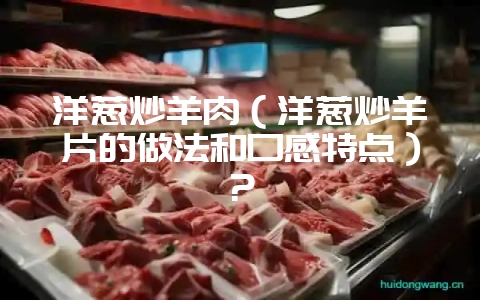 洋葱炒羊肉（洋葱炒羊片的做法和口感特点）？-会东网