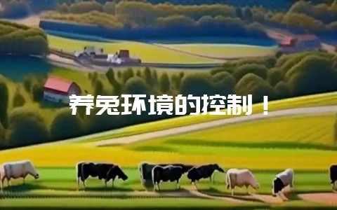 养兔环境的控制！-会东网