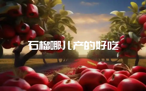 石榴哪儿产的好吃-会东网