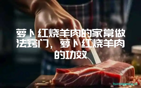 萝卜红烧羊肉的家常做法窍门，萝卜红烧羊肉的功效-会东网
