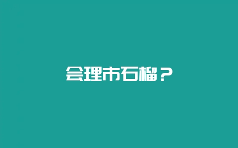 会理市石榴？-会东网
