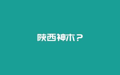 陕西神木？-会东网