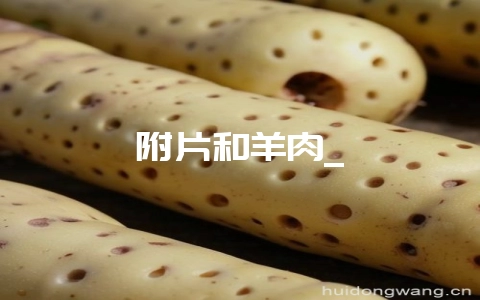 附片和羊肉_-会东网