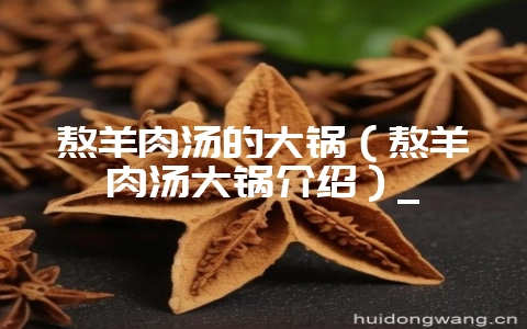 熬羊肉汤的大锅(熬羊肉汤大锅介绍)_插图 熬羊肉汤的大锅(熬羊肉汤大锅介绍)_插图