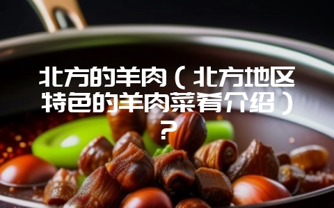 北方的羊肉（北方地区特色的羊肉菜肴介绍）？-会东网