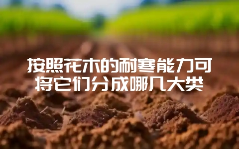 按照花木的耐寒能力可将它们分成哪几大类-会东网