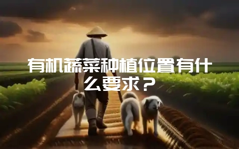 有机蔬菜种植位置有什么要求？-会东网