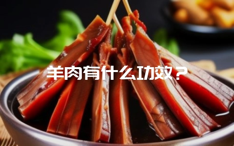 羊肉有什么功效？-会东网