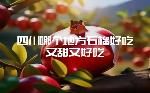 四川哪个地方石榴好吃又甜又好吃-会东网