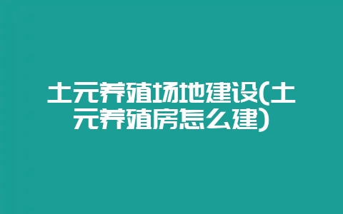 土元养殖场地建设(土元养殖房怎么建)插图 土元养殖场地建设(土元养殖房怎么建)插图