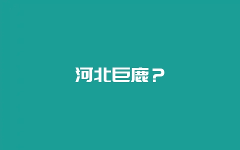 河北巨鹿？-会东网