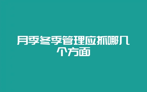 月季冬季管理应抓哪几个方面-会东网