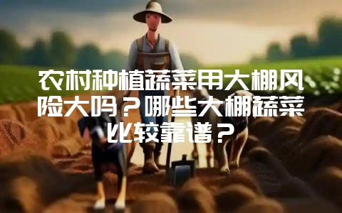 农村种植蔬菜用大棚风险大吗？哪些大棚蔬菜比较靠谱？-会东网