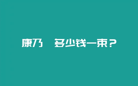 康乃馨多少钱一束？-会东网
