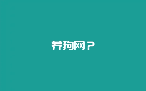 养狗网？-会东网