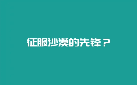 征服沙漠的先锋？-会东网