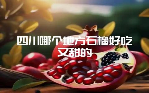 四川哪个地方石榴好吃又甜的-会东网