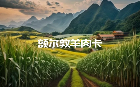 额尔敦羊肉卡-会东网
