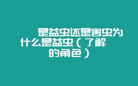 蚱蜢是益虫还是害虫为什么是益虫(了解蚱蜢的角色)-会东网