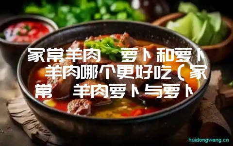 家常羊肉炖萝卜和萝卜汆羊肉哪个更好吃（家常炖羊肉萝卜与萝卜汆-会东网