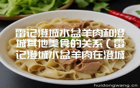 雷记澄城水盆羊肉和澄城其他美食的关系（雷记澄城水盆羊肉在澄城-会东网